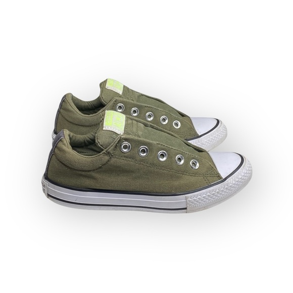Converse ™️ ✪ Chuck Taylor All Star Street Low Slip On Sneakers ✪ Army Green ✪ - Picture 2 of 16